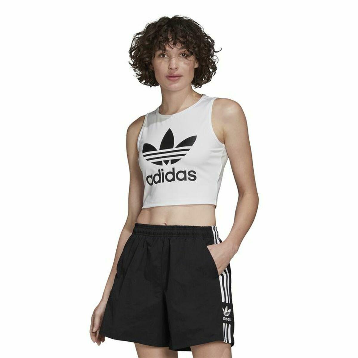 T-shirt til Damer uden Ærmer Adidas Tank Hvid 40