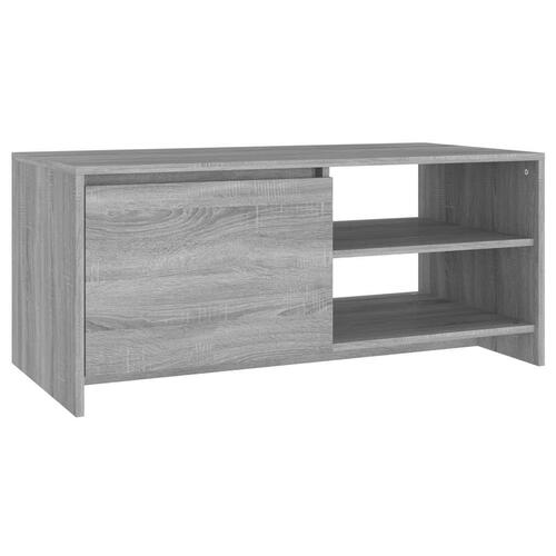 Sofabord 102x50x45 cm konstrueret træ grå sonoma-eg