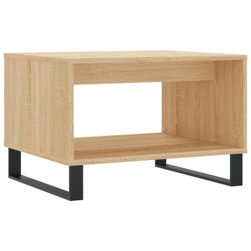 Sofabord 60x50x40 cm konstrueret træ sonoma-eg