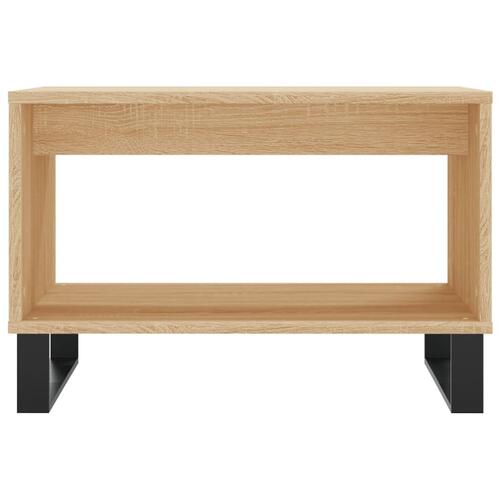 Sofabord 60x50x40 cm konstrueret træ sonoma-eg