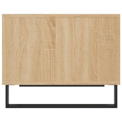 Sofabord 60x50x40 cm konstrueret træ sonoma-eg