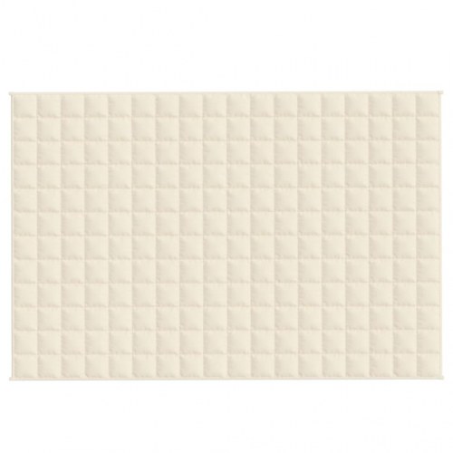 Tyngdetæppe 120×180 cm - 5 kg i lys cremefarve
