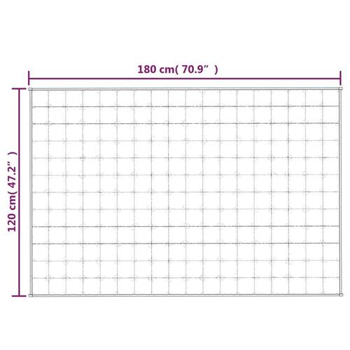 Tyngdetæppe 120x180 cm 5 kg stof lys cremefarve