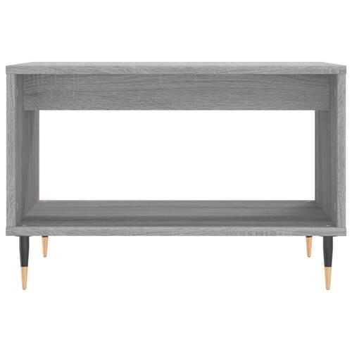 Sofabord 60x50x40 cm konstrueret træ grå sonoma-eg