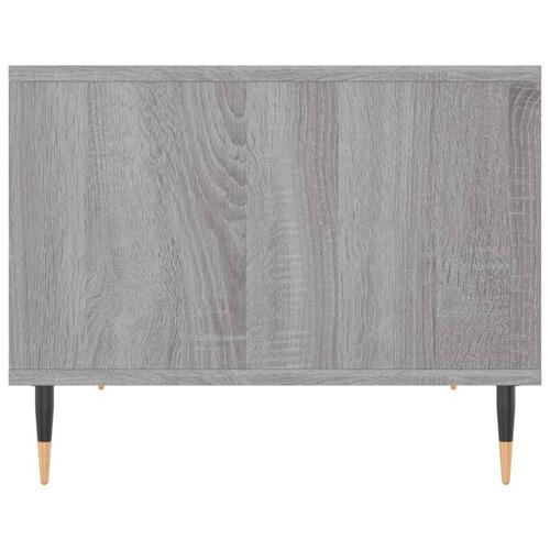 Sofabord 60x50x40 cm konstrueret træ grå sonoma-eg