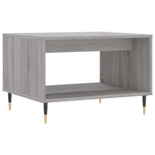 Sofabord 60x50x40 cm konstrueret træ grå sonoma-eg