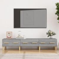 Tv-bord 150x34,5x30 cm konstrueret træ grå sonoma-eg