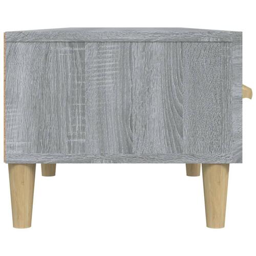 Tv-bord 150x34,5x30 cm konstrueret træ grå sonoma-eg