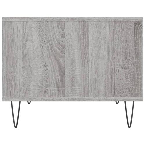 Sofabord 60x50x40 cm konstrueret træ grå sonoma-eg