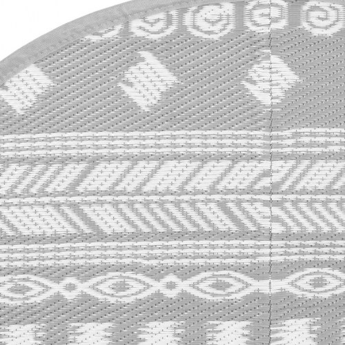 Udendørs gulvtæppe ARAKIL Ø200 cm PP grå