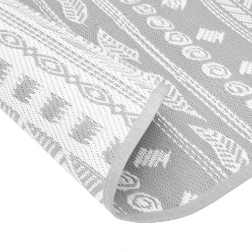 Udendørs gulvtæppe ARAKIL Ø200 cm PP grå