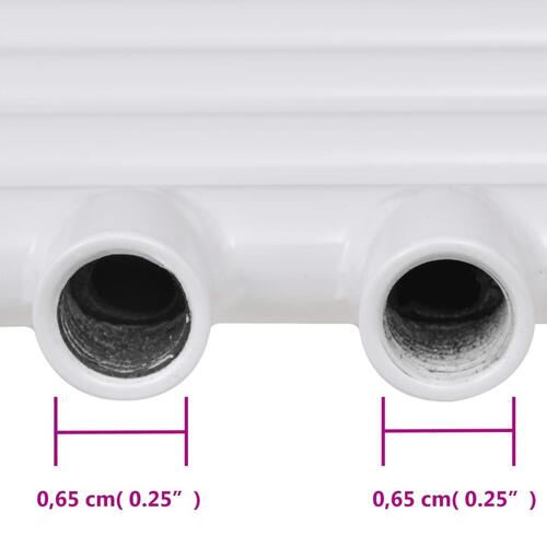 Håndklædetørrer til badeværelset centralvarme lige 500 x 1424 mm