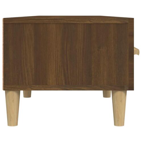 Tv-bord 150x34,5x30 cm konstrueret træ brun egetræsfarve