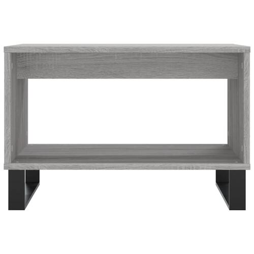 Sofabord 60x50x40 cm konstrueret træ grå sonoma-eg