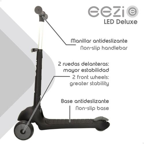 Legetøjsscooter Eezi Sort 2 enheder
