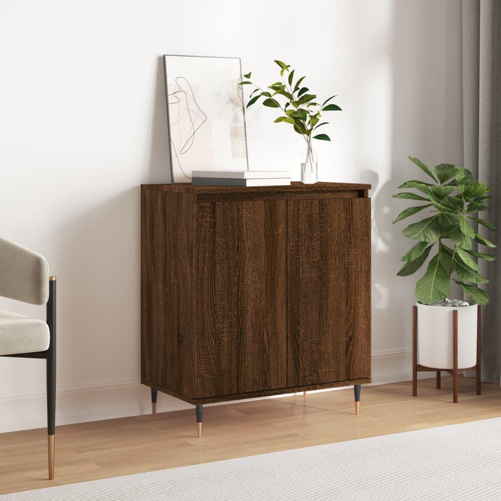 Skænk 60x35x70 cm konstrueret træ brun egetræsfarve