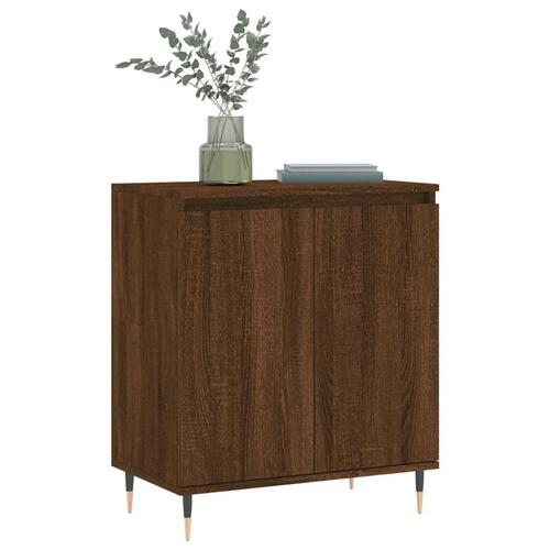 Skænk 60x35x70 cm konstrueret træ brun egetræsfarve