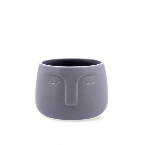 Vinthera Moa urtepotte - mørkegrå keramik 12,5 × 10,5 cm