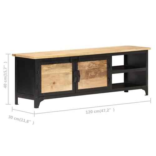 Tv-skab 120x30x40 cm ru mangotræ