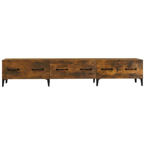 Tv-bord 150x34,5x30 cm konstrueret træ røget egetræsfarve