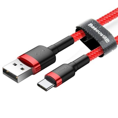 USB A til USB C-kabel Baseus Cafule Rød 24 2 m