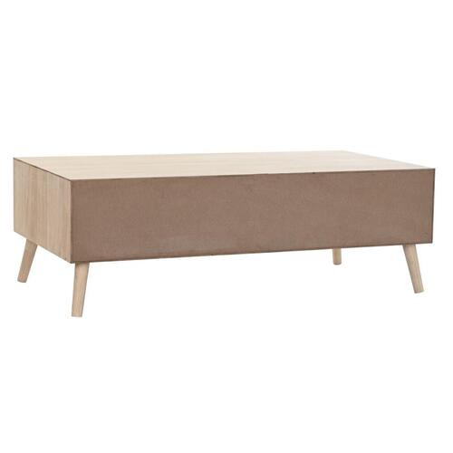 Sofabord Brun Træ Gran Plastik Træ MDF 120 x 60 x 42,5 cm