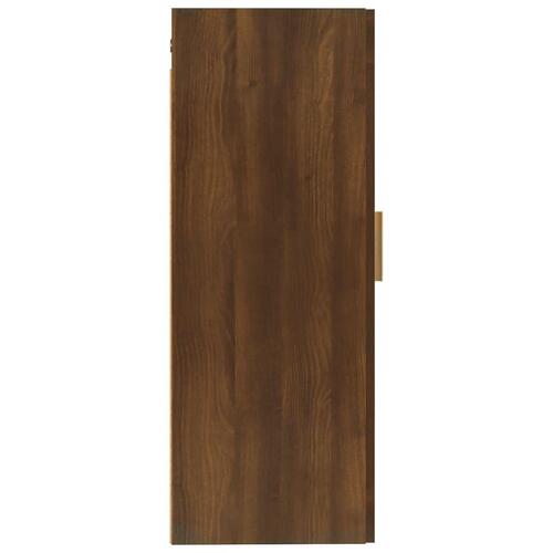 Vægskab 35x34x90 cm konstrueret træ brun egetræsfarve