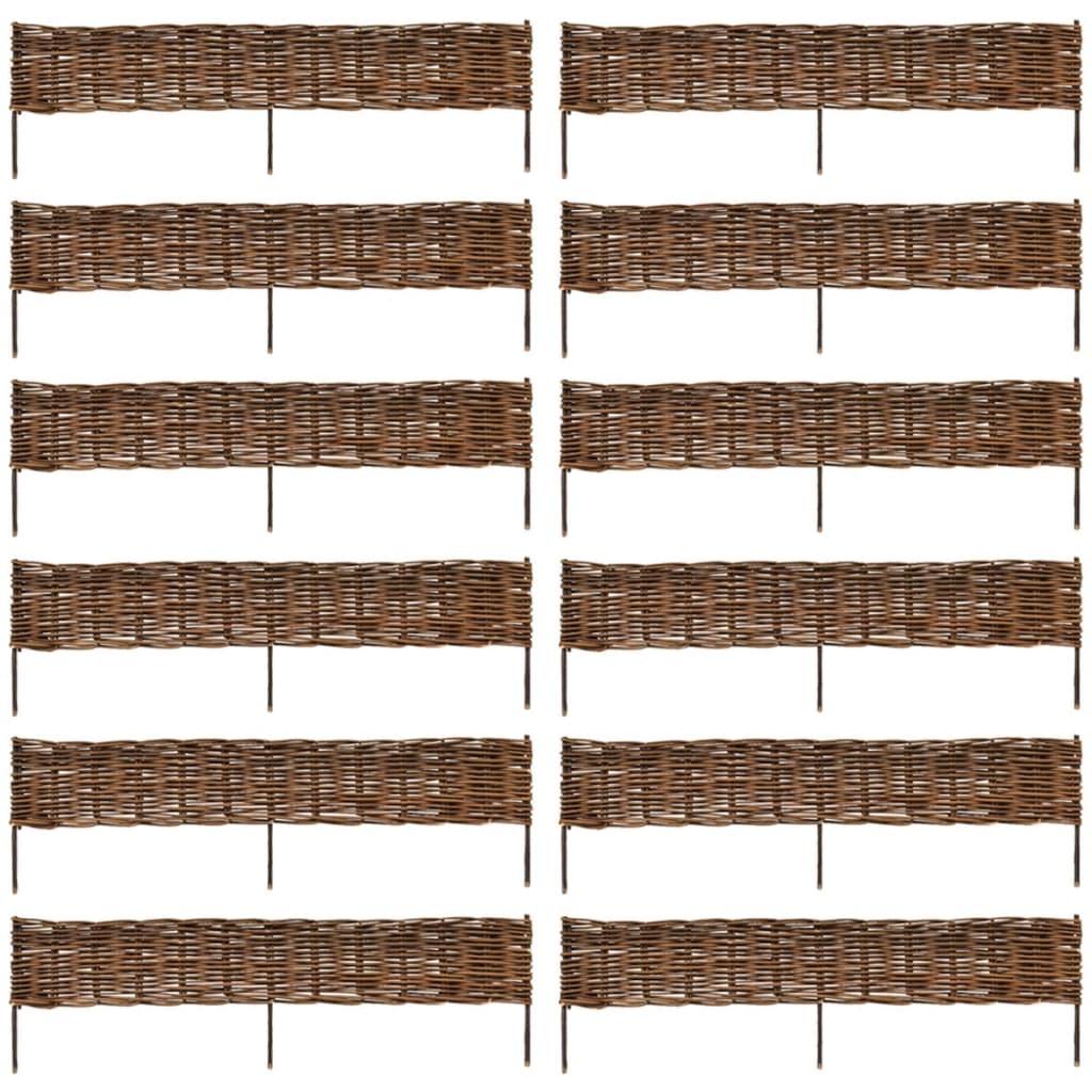 Pilehegn til Haven 12 stk 120 x 35 cm God Kvalitet