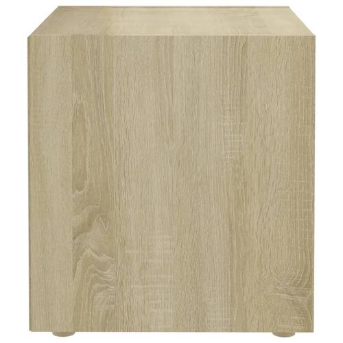 Tv-borde 4 stk. 37x35x37 cm konstrueret træ sonoma-eg