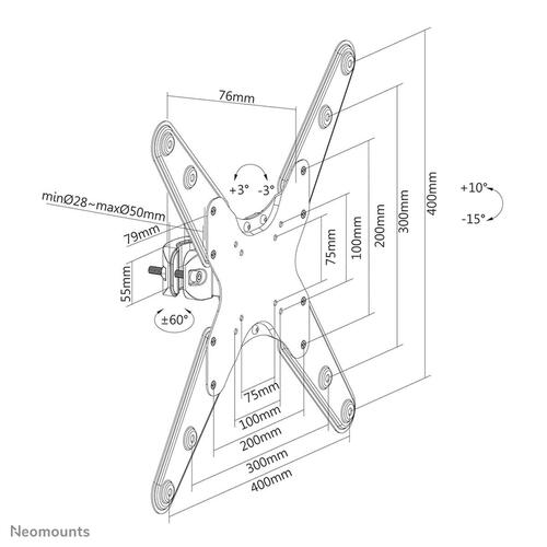 TV-holder Neomounts FL40-430BL14