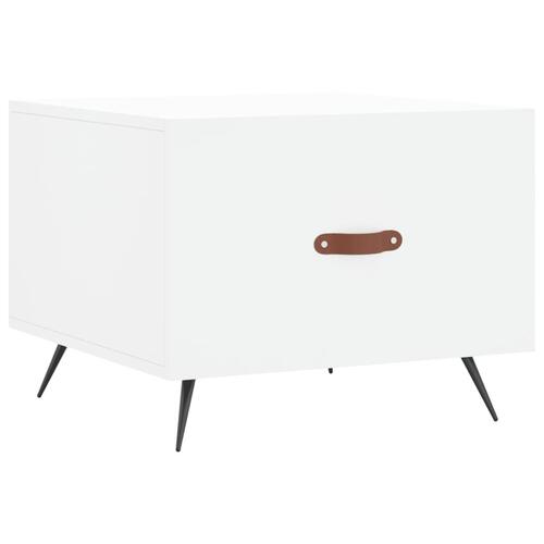 Sofabord 50x50x40 cm konstrueret træ hvid