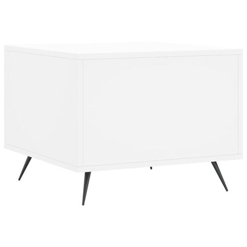 Sofabord 50x50x40 cm konstrueret træ hvid