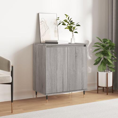 Skænk 60x35x70 cm konstrueret træ grå sonoma-eg