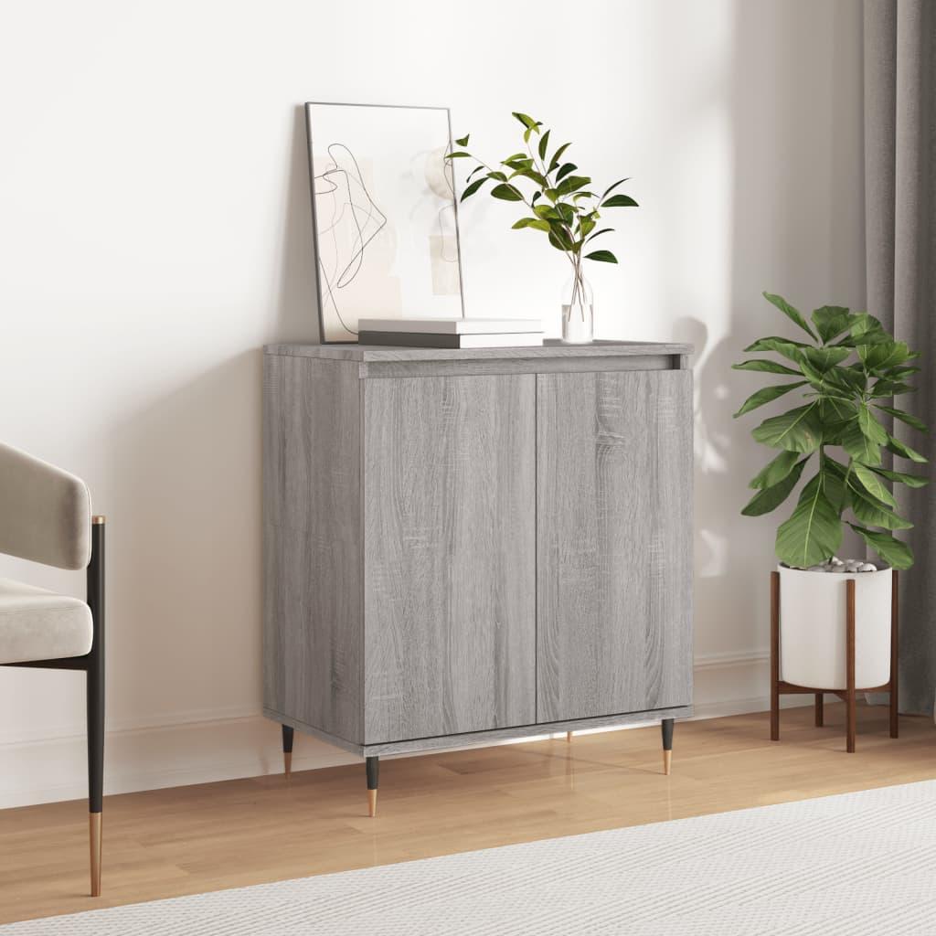 Skænk 60x35x70 cm konstrueret træ grå sonoma-eg