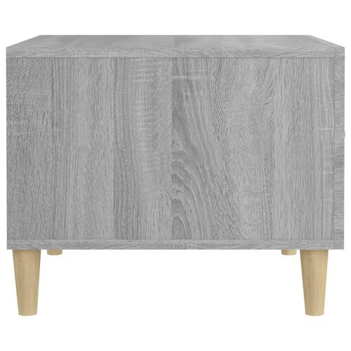 Sofaborde 2 stk. 50x50x40 cm konstrueret træ grå sonoma-eg
