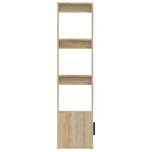 Skænk 80x30x119,5 cm konstrueret træ sonoma-eg