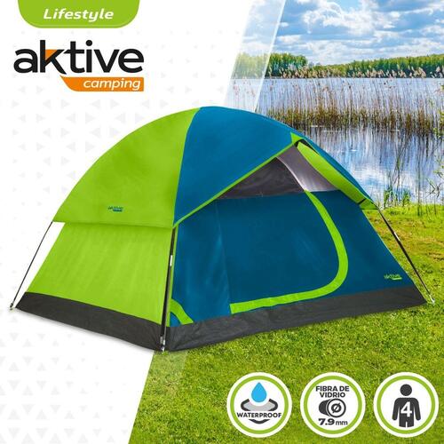 Telt Aktive 4 personer 240 x 130 x 210 cm (2 enheder)