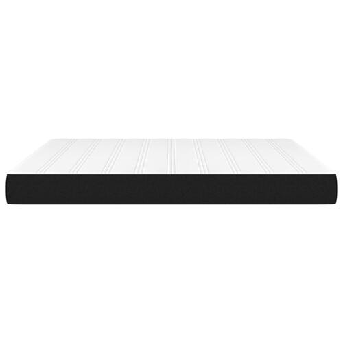Springmadras med pocketfjedre 160x200x20 cm stof sort