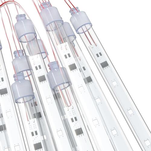 Meteorlys 8 stk. 30 cm 192 LED'er indendørs/udendørs kold hvid