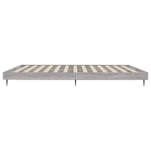Sengestel uden madras 160x200 cm konstrueret træ grå sonoma-eg