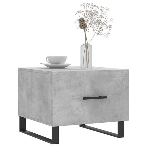 Sofabord 50x50x40 cm konstrueret træ betongrå