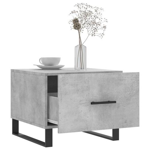 Sofabord 50x50x40 cm konstrueret træ betongrå