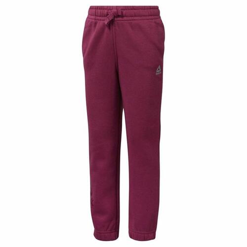 Træningsdragt til børn underdele Reebok Essentials Mørkerød 8-10 år