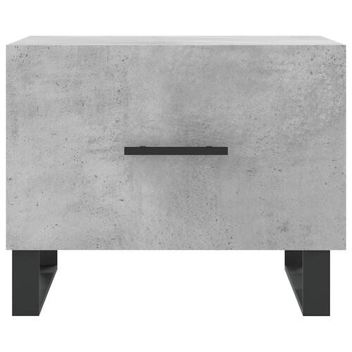 Sofabord 50x50x40 cm konstrueret træ betongrå