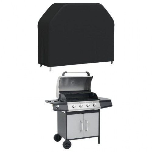 Grillovertræk 162x61x122 cm 420D oxfordstof sort