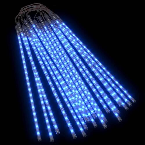 Lyskæder meteorregn 20 stk. 50 cm 720 LED'er inde/ude blåt lys