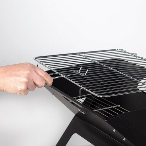 Havegrill Transportabel Aktive Sort Stål Jern 45 x 30 x 29 cm