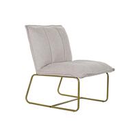 Lænestol Beige Gylden Metal Polyester (66 x 71 x 77 cm)