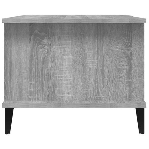 Sofabord 90x50x40 cm konstrueret træ grå sonoma-eg