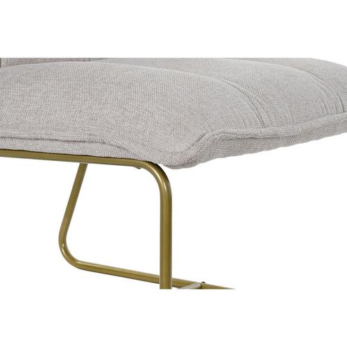 Lænestol Beige Gylden Metal Polyester (66 x 71 x 77 cm)